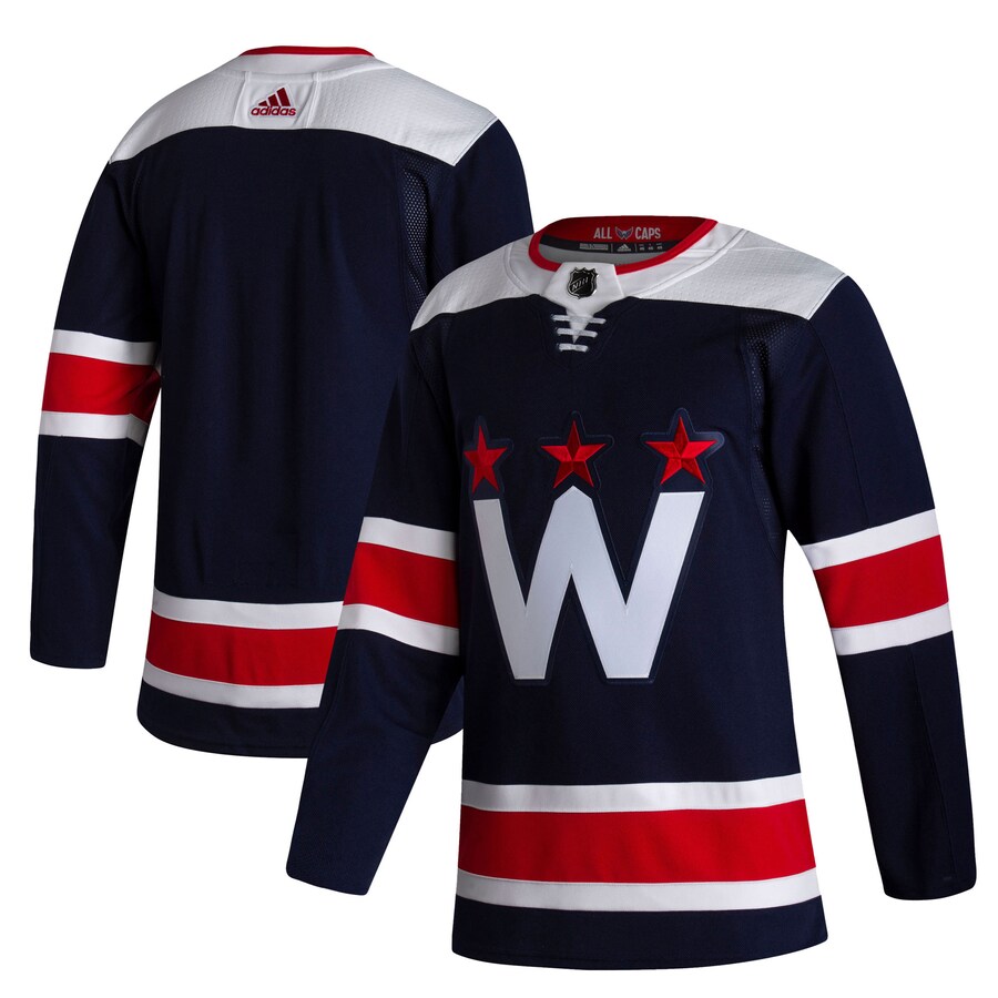 Men's Washington Capitals adidas Navy 2020/21 Alternate Authentic Jersey - U-jersey