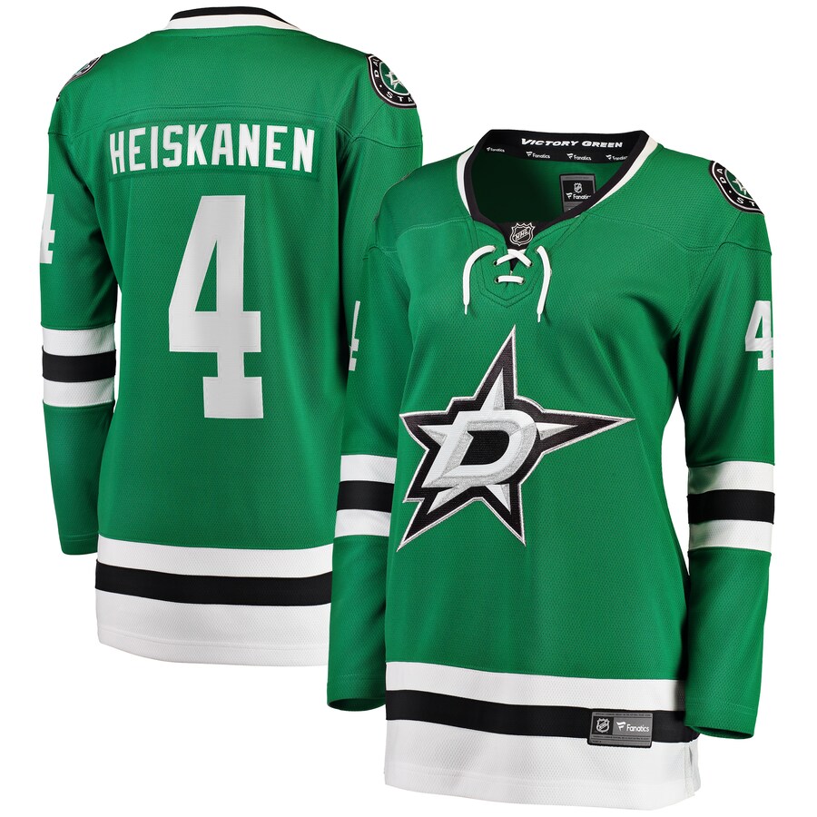 Women's Dallas Stars Miro Heiskanen Fanatics Branded Kelly Green Home Breakaway Player Jersey - U-jersey