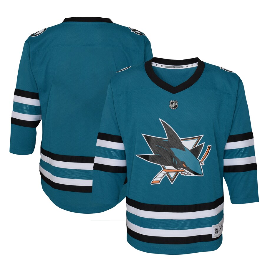 Youth San Jose Sharks Teal Replica Jersey - U-jersey