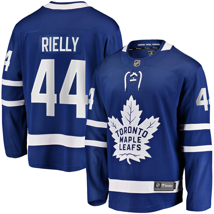 Men's Toronto Maple Leafs Morgan Rielly Fanatics Branded Blue Home Breakaway Player Jersey - U-jersey