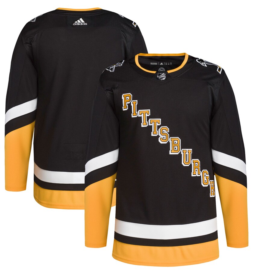 Men's Pittsburgh Penguins adidas Black 2021/22 Alternate Primegreen Authentic Pro Jersey - U-jersey