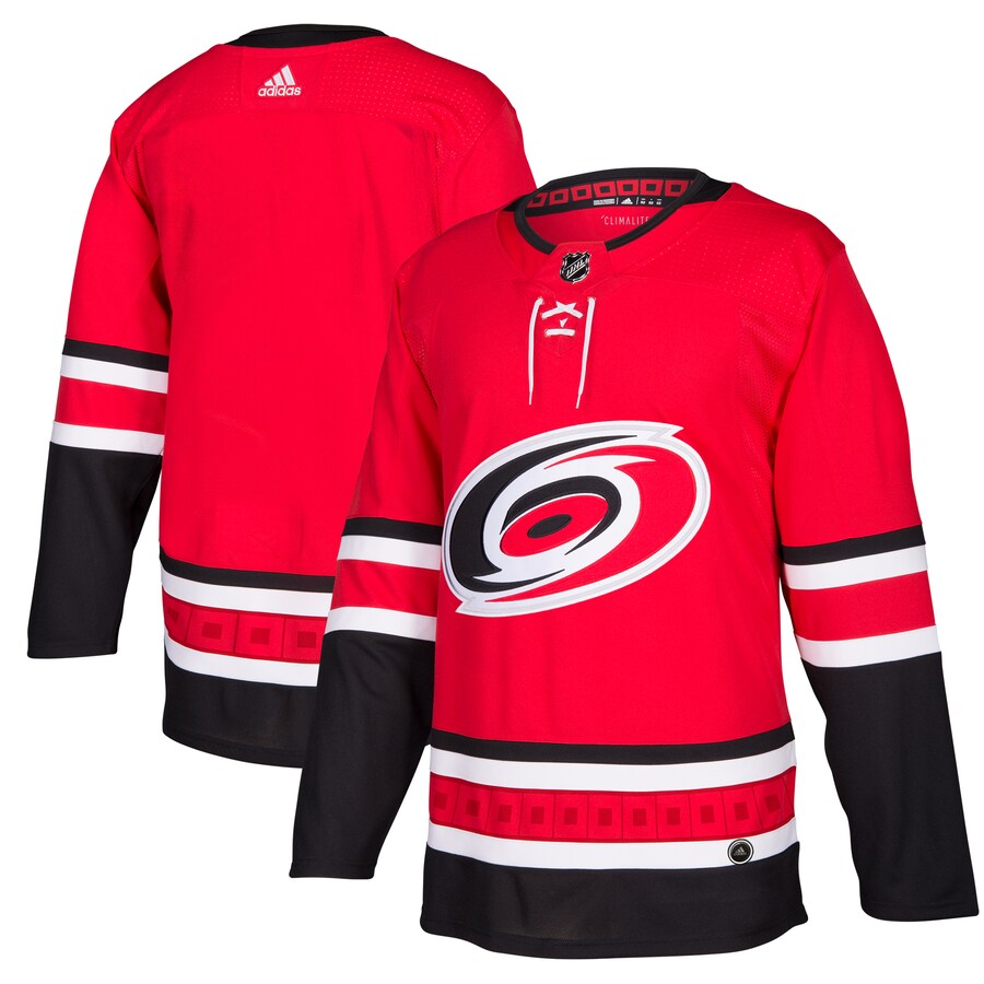Men's Carolina Hurricanes adidas Red Home Authentic Blank Jersey - U-jersey