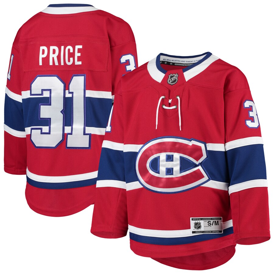 Youth Montreal Canadiens Carey Price Red Premier Player Jersey - U-jersey