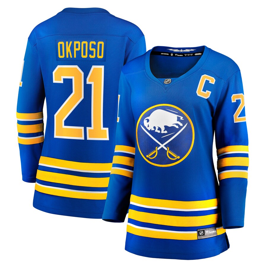 Women's Buffalo Sabres Kyle Okposo Fanatics Branded Royal Home Breakaway Player Jersey - U-jersey