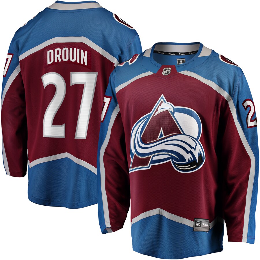 Men's Colorado Avalanche Jonathan Drouin Fanatics Branded Maroon Home Breakaway Jersey - U-jersey