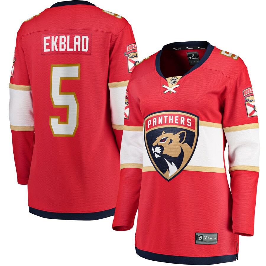 Women's Florida Panthers Aaron Ekblad Fanatics Branded Red Home Team Breakaway Player Jersey - U-jersey