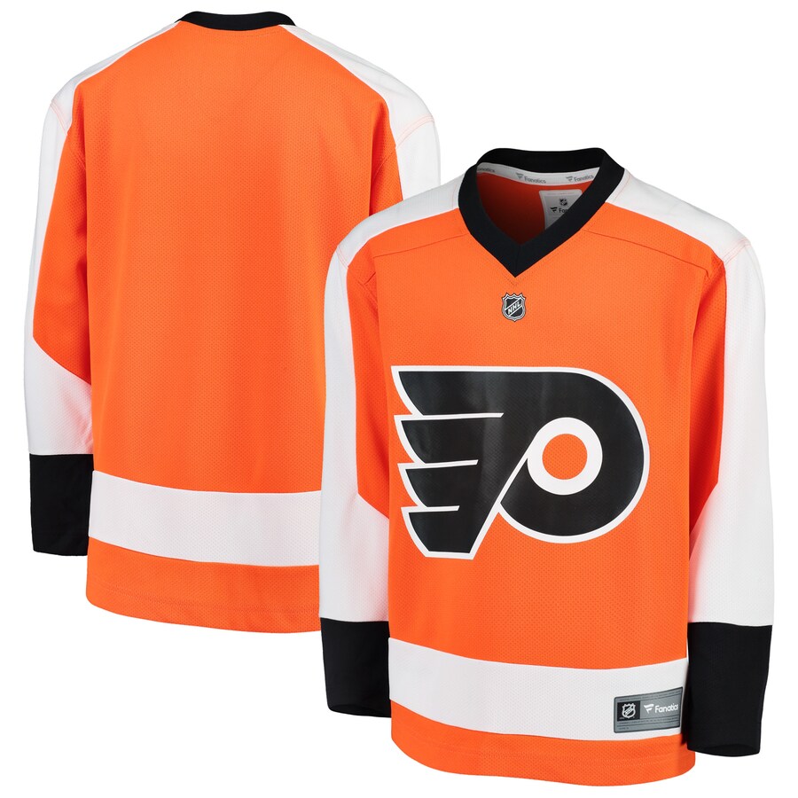 Youth Philadelphia Flyers Fanatics Branded Orange Home Replica Blank Jersey - U-jersey