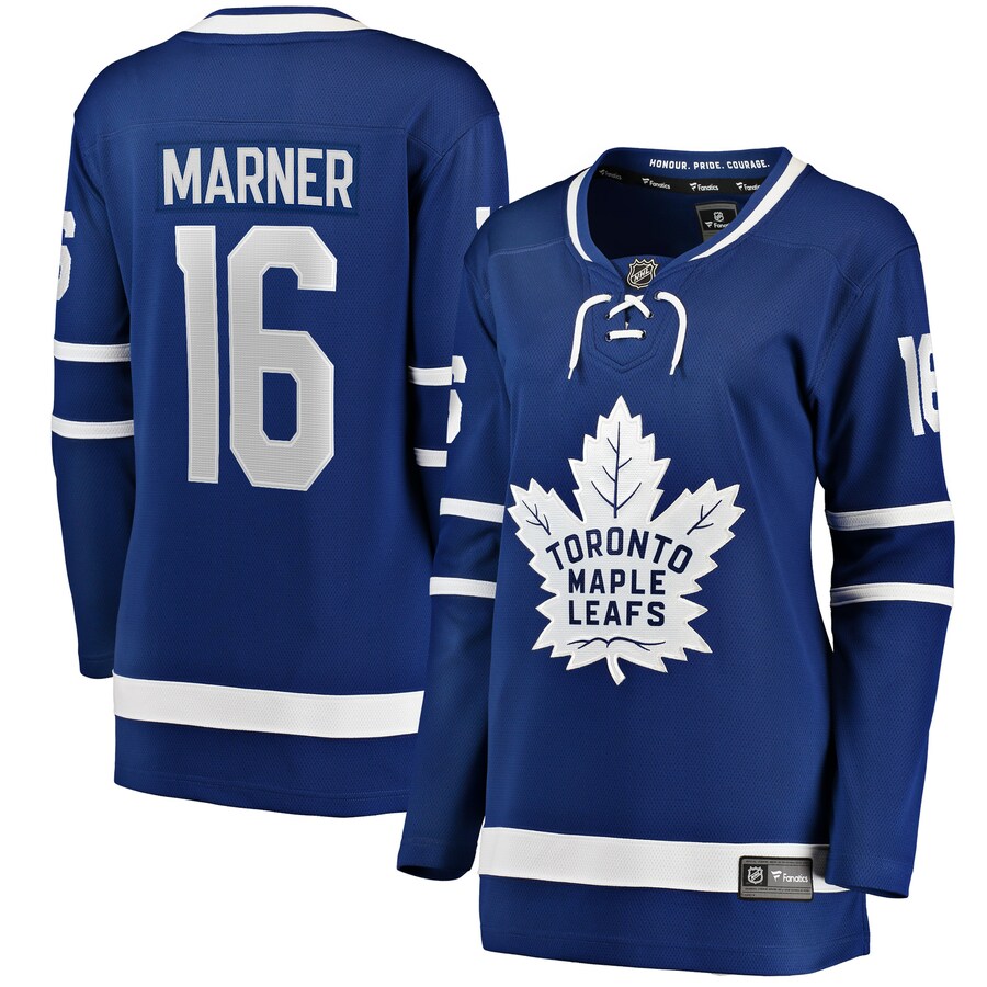 Women's Toronto Maple Leafs Mitchell Marner Fanatics Branded Blue Home Premier Breakaway Player Jersey - U-jersey