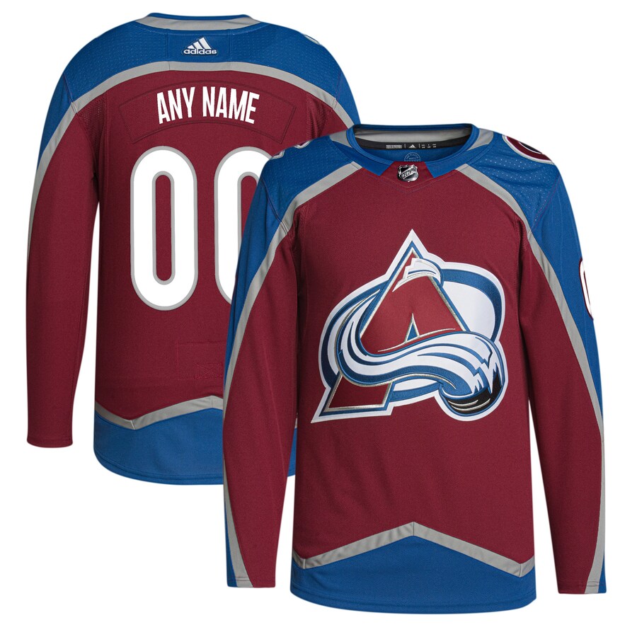 Men's Colorado Avalanche adidas Burgundy Home Primegreen Authentic Pro Custom Jersey - U-jersey