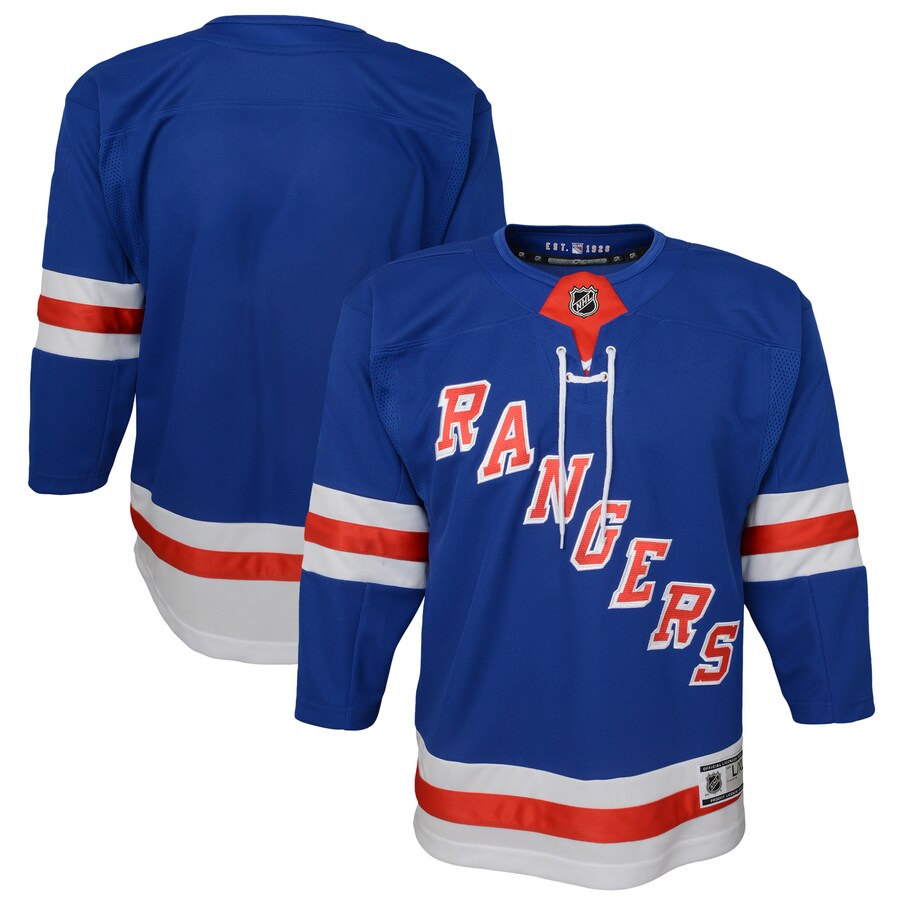 Youth New York Rangers Blue Home Premier Jersey - U-jersey