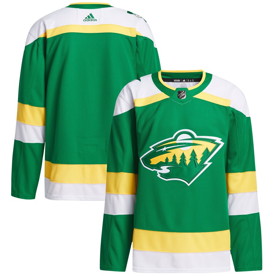 Men's Minnesota Wild  adidas Green 2023/24 Alternate Primegreen Authentic Jersey - U-jersey