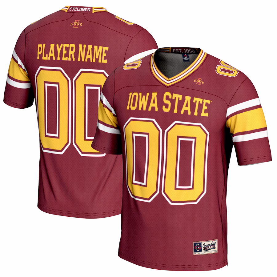Iowa State Cyclones GameDay Greats Youth NIL Pick-A-Player Football Jersey - Cardinal - U-jersey