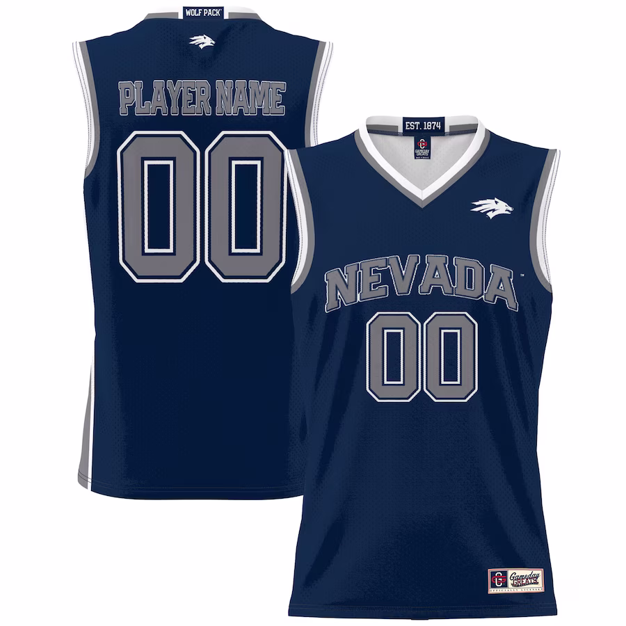 Nevada Wolf Pack GameDay Greats Men's NIL Pick-A-Player Lightweight Basketball Jersey - Navy - U-jersey