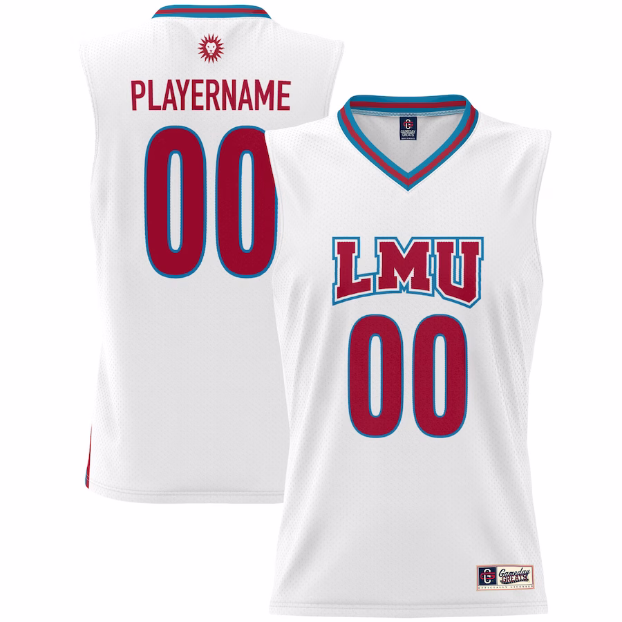 Loyola Marymount Lions GameDay Greats Unisex NIL Pick-A-Player Lightweight Women's Basketball Jersey - White - U-jersey