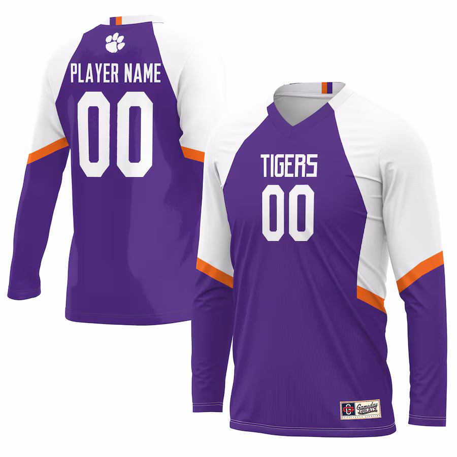 Clemson Tigers GameDay Greats Unisex NIL Lightweight Volleyball Jersey - Purple - U-jersey