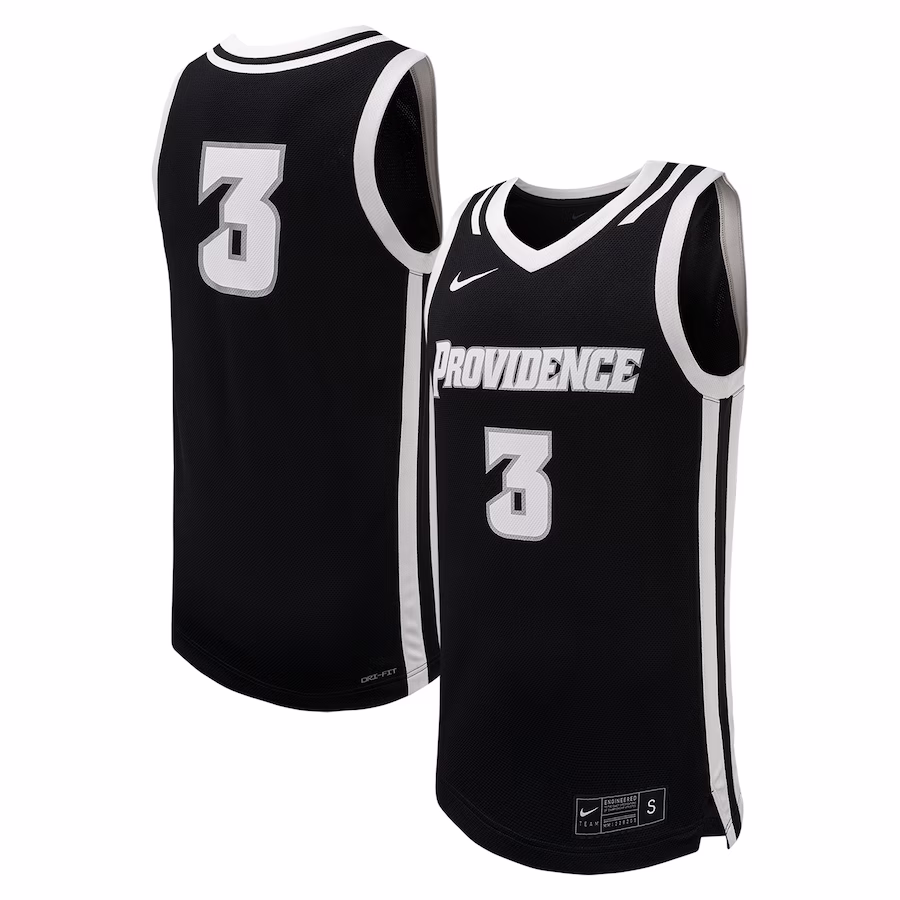 #3 Providence Friars Nike Replica Basketball Jersey - Black - U-jersey