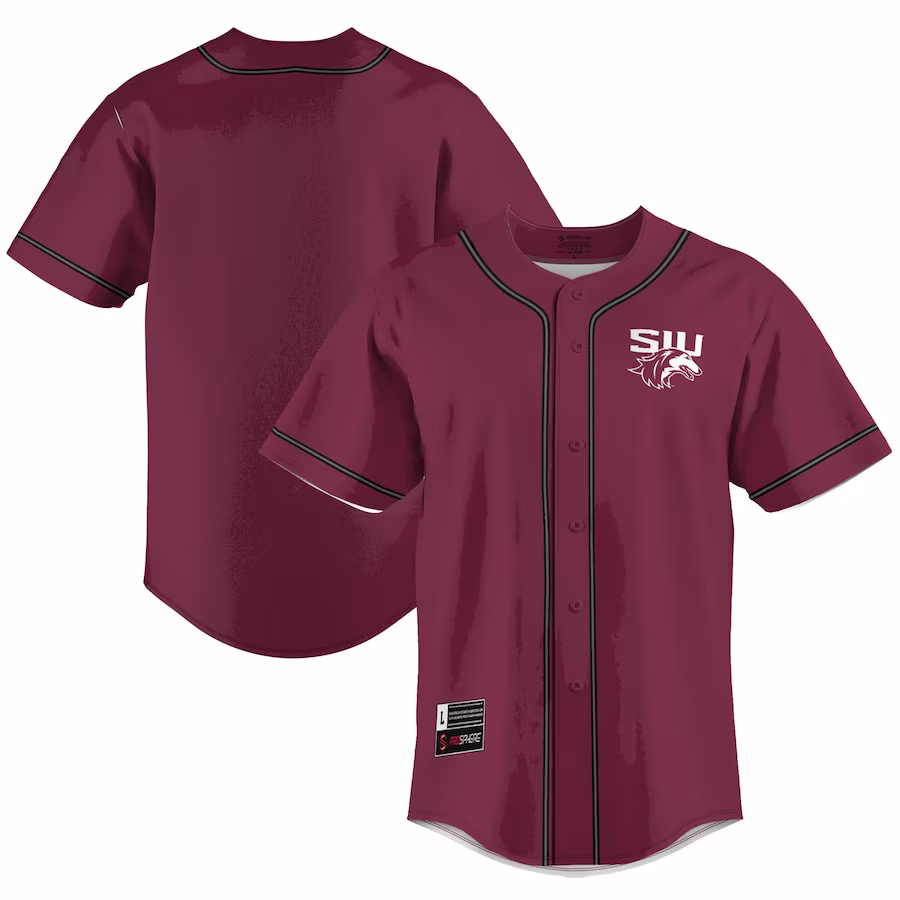 Southern Illinois Salukis GameDay Greats  Lightweight Baseball Jersey - Maroon - U-jersey