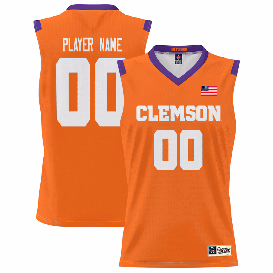 Clemson Tigers GameDay Greats NIL Pick-A-Player Lightweight Basketball Jersey - Orange - U-jersey
