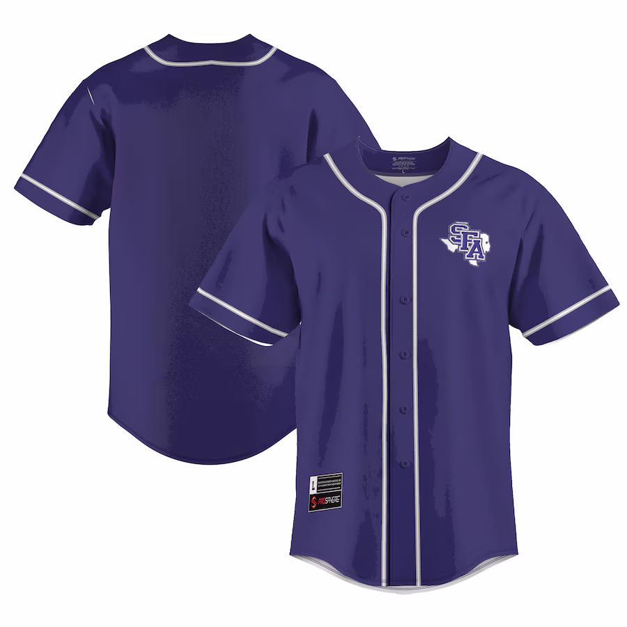 Stephen F Austin Lumberjacks GameDay Greats  Lightweight Baseball Jersey - Purple - U-jersey
