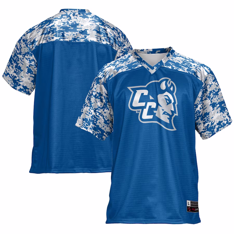 Central Connecticut State Blue Devils GameDay Greats Football Jersey - Royal - U-jersey