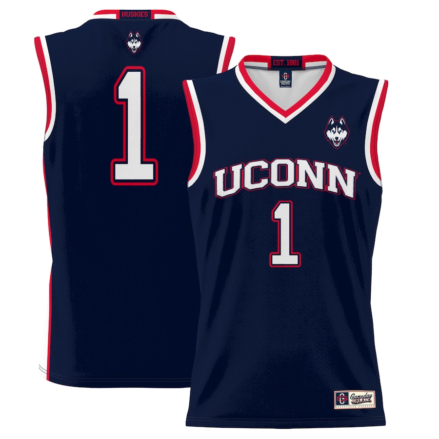 #1  UConn Huskies GameDay Greats  Lightweight Basketball Jersey - Navy - U-jersey