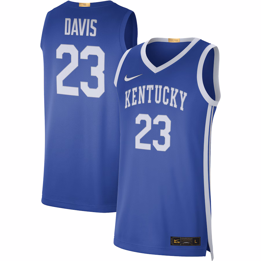 Anthony Davis Kentucky Wildcats Nike Limited Basketball Jersey - Royal - U-jersey