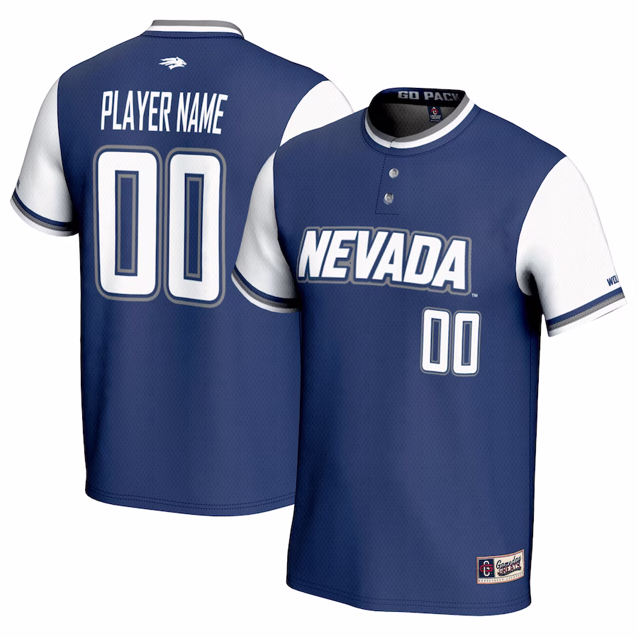 Nevada Wolf Pack GameDay Greats Youth NIL Pick-A-Player Lightweight Softball Jersey - Navy - U-jersey