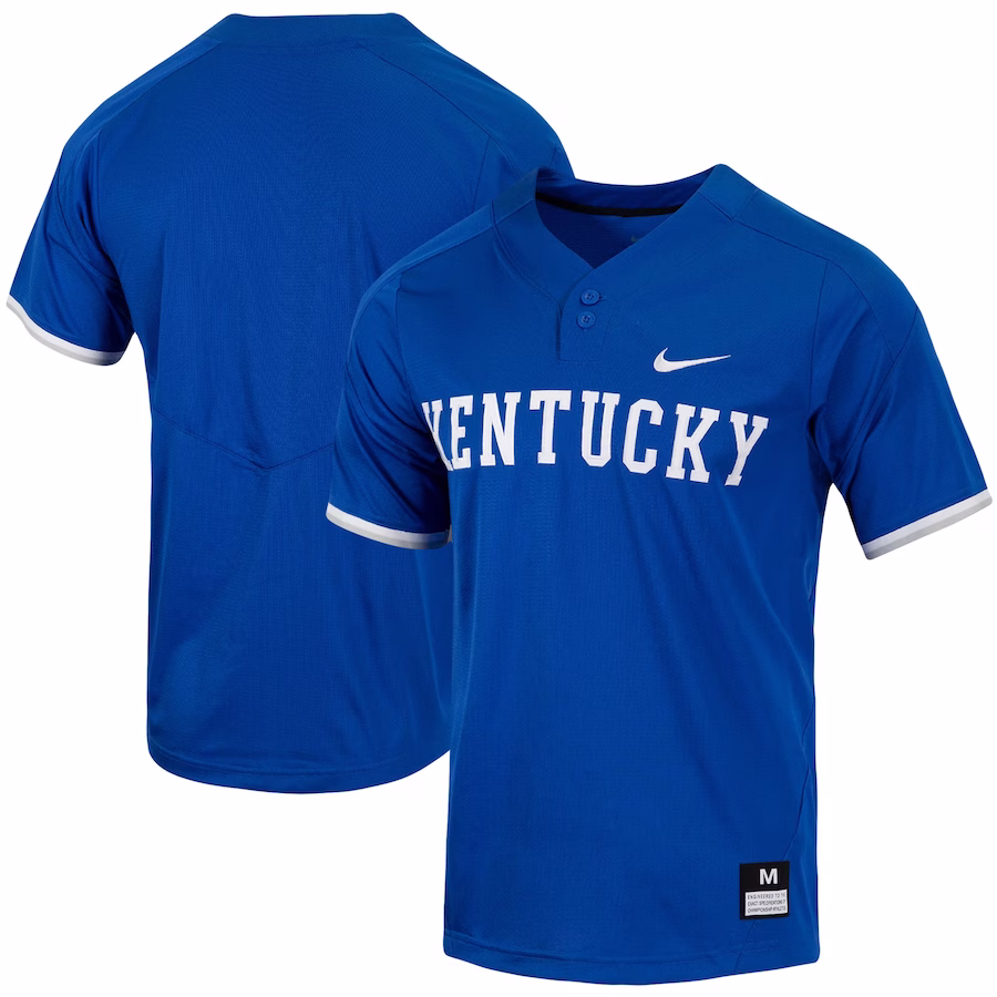 Kentucky Wildcats Nike Replica Vapor Elite Two-Button Baseball Jersey - Royal - U-jersey