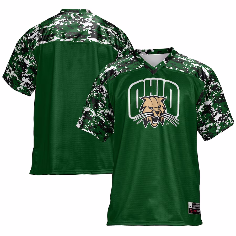 Ohio Bobcats GameDay Greats Football Jersey - Green - U-jersey