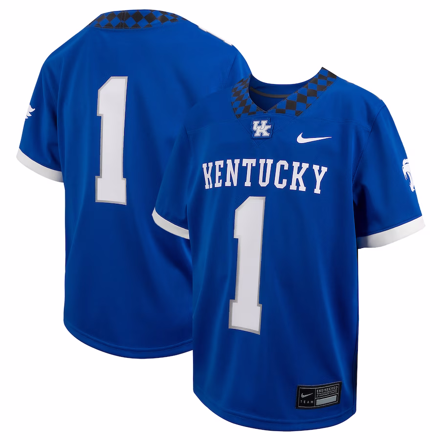 # Kentucky Wildcats Nike Youth Football Game Jersey - Royal - U-jersey