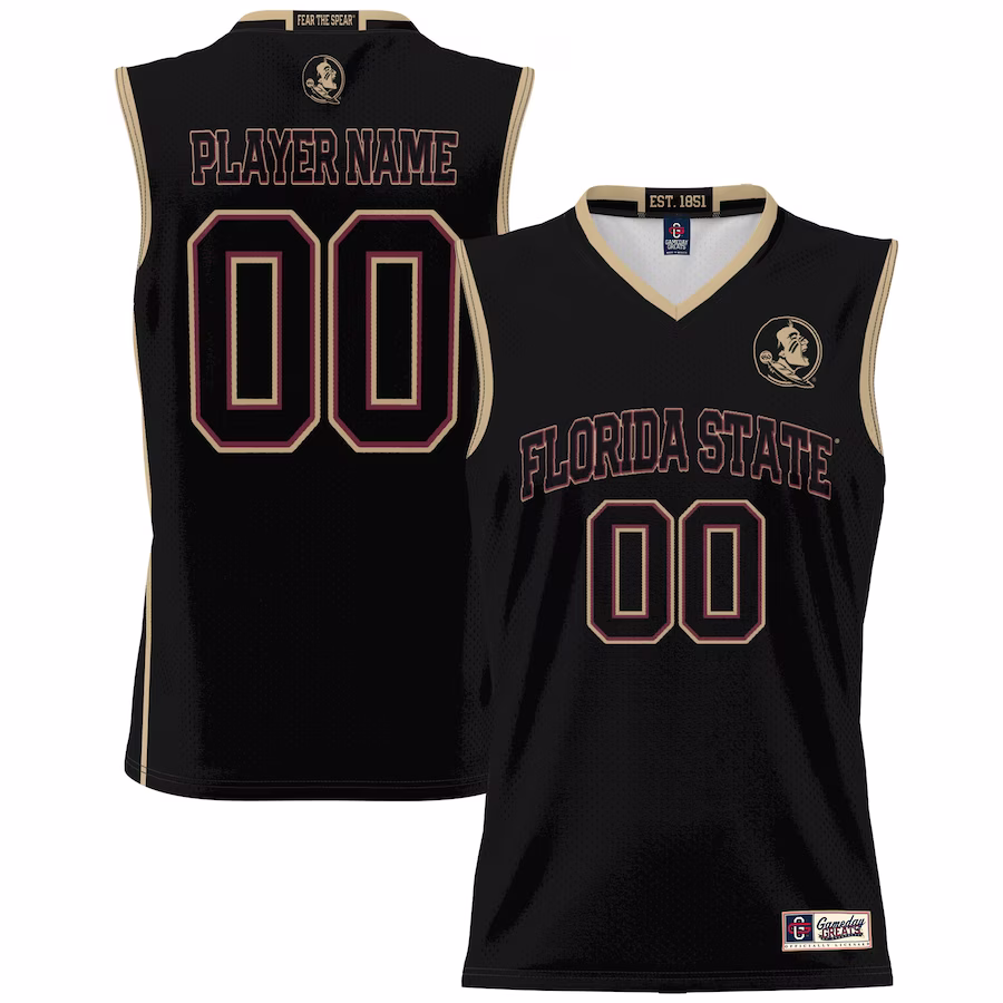 Florida State Seminoles GameDay Greats Men's NIL Pick-A-Player Lightweight Basketball Jersey - Black - U-jersey