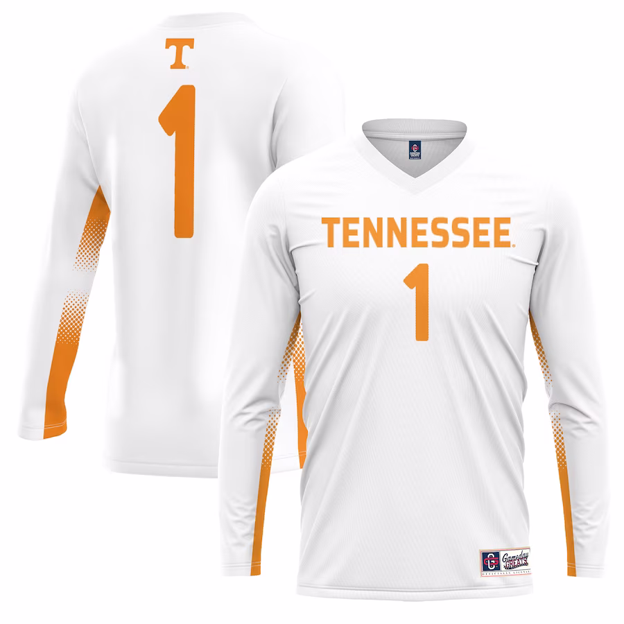 #1 Tennessee Volunteers GameDay Greats Youth Lightweight Women's Volleyball Jersey - White - U-jersey