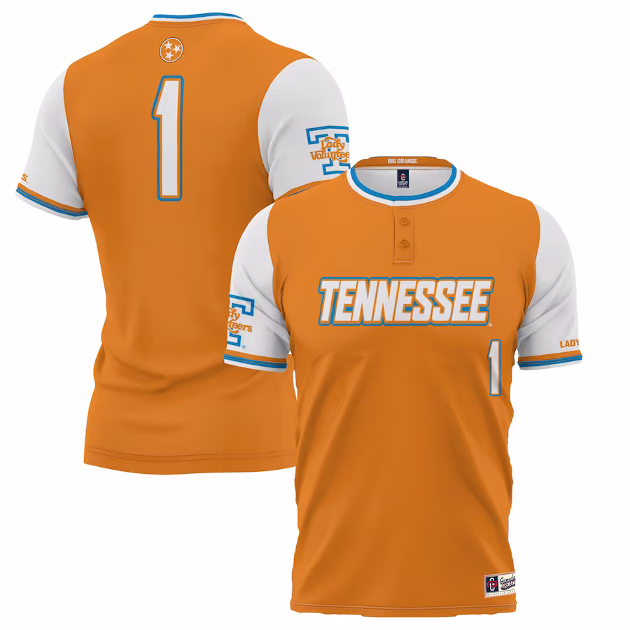#1 Tennessee Volunteers GameDay Greats Unisex Lightweight Softball Jersey - Tennessee Orange - U-jersey