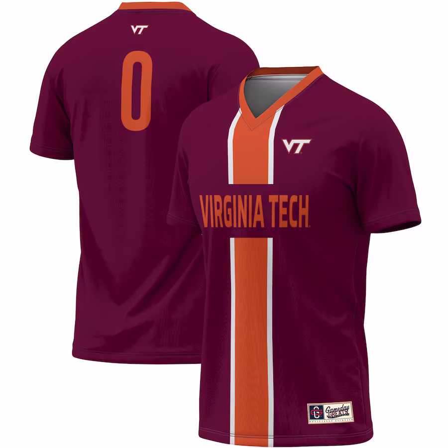 #1 Virginia Tech Hokies ProSphere Unisex Lightweight Soccer Jersey - Maroon - U-jersey