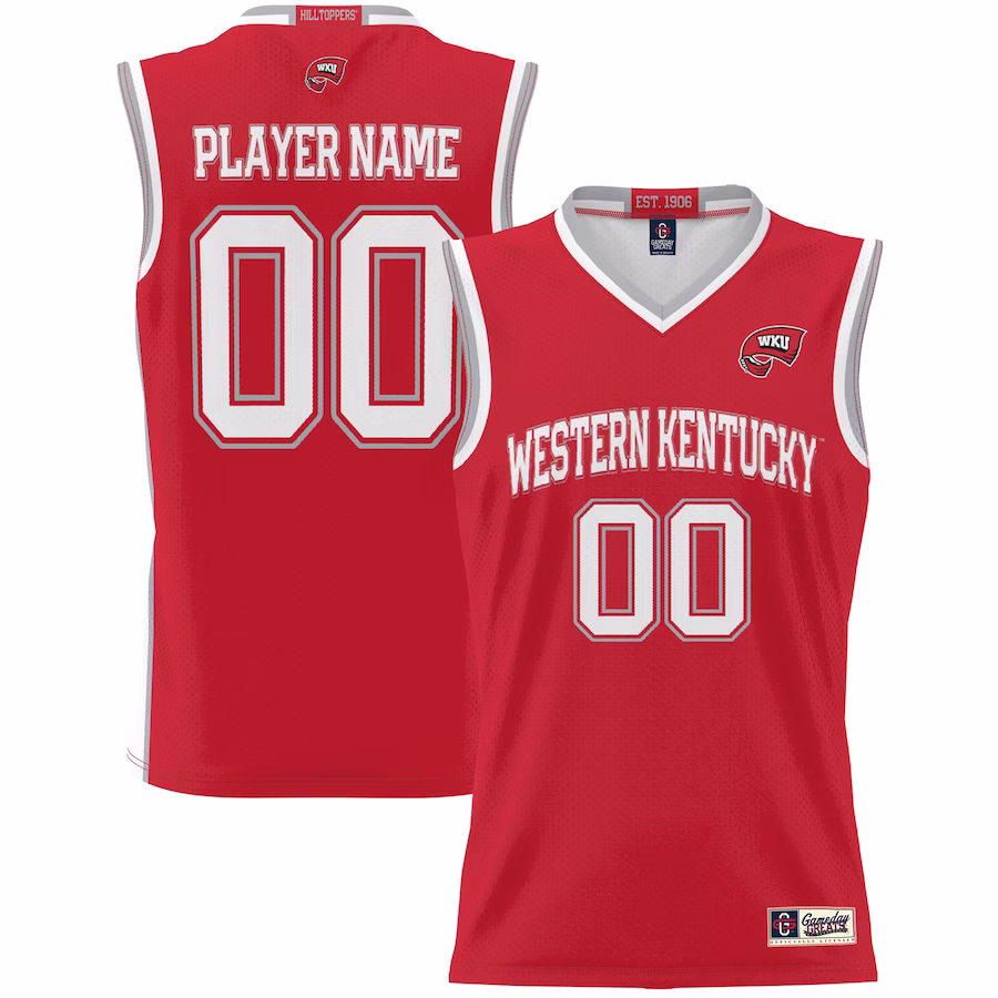 Western Kentucky Hilltoppers GameDay Greats Unisex  Lightweight NIL Pick-A-Player Basketball Jersey - Red - U-jersey