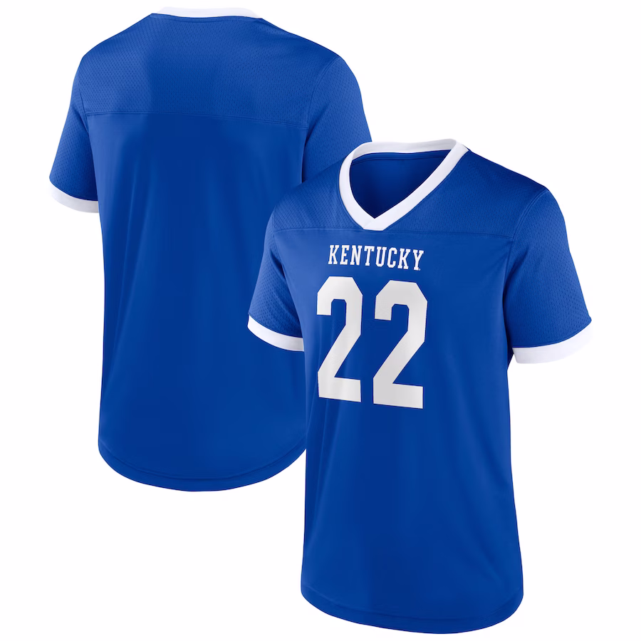 Men's Royal Kentucky Wildcats The Cut Football Jersey - U-jersey
