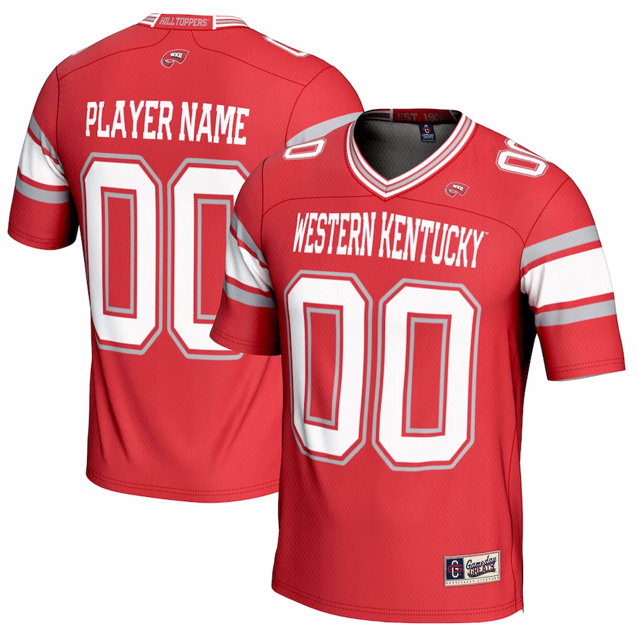 Western Kentucky Hilltoppers GameDay Greats Youth NIL Pick-A-Player Football Jersey - Red - U-jersey
