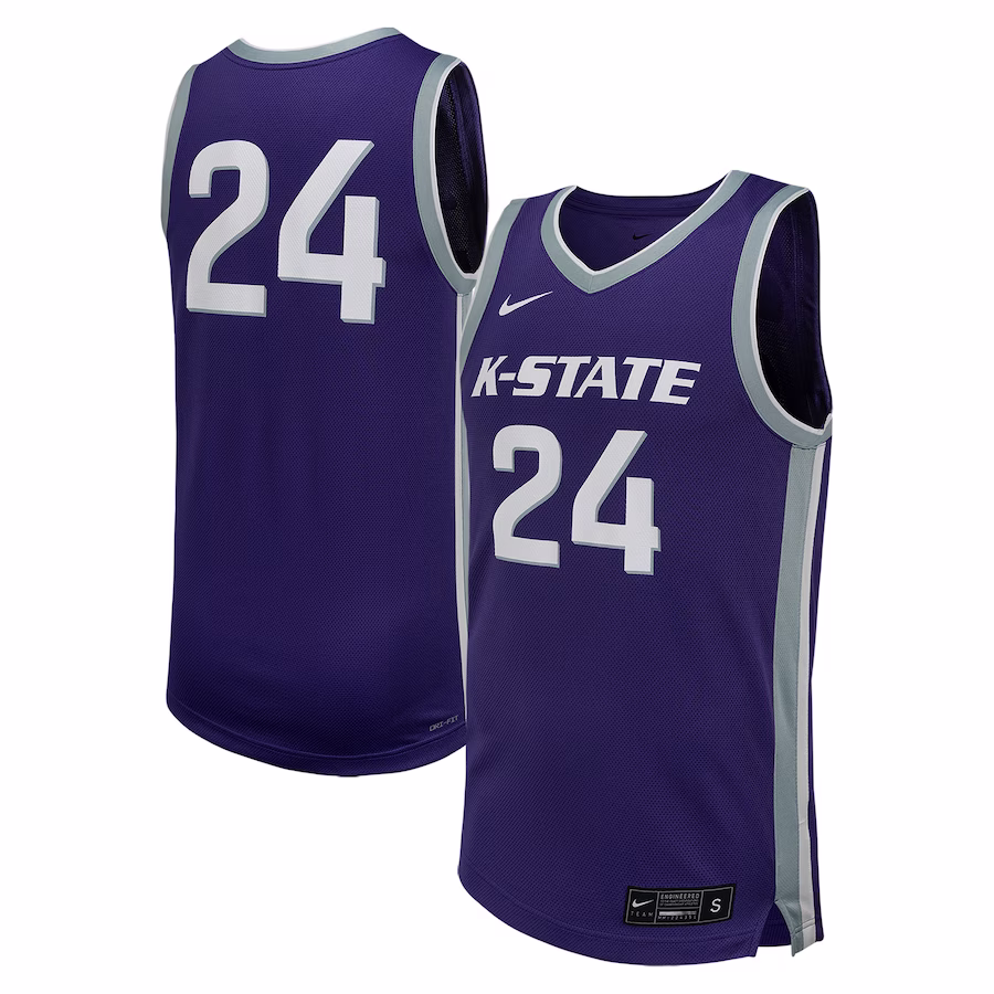 # Kansas State Wildcats Nike Replica Basketball Jersey - Purple - U-jersey