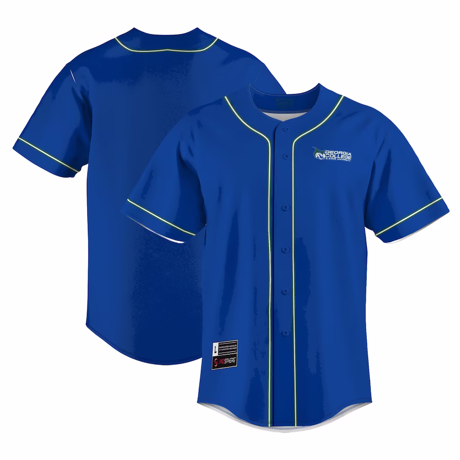 Georgia College Bobcats GameDay Greats Lightweight  Baseball Jersey - Blue - U-jersey