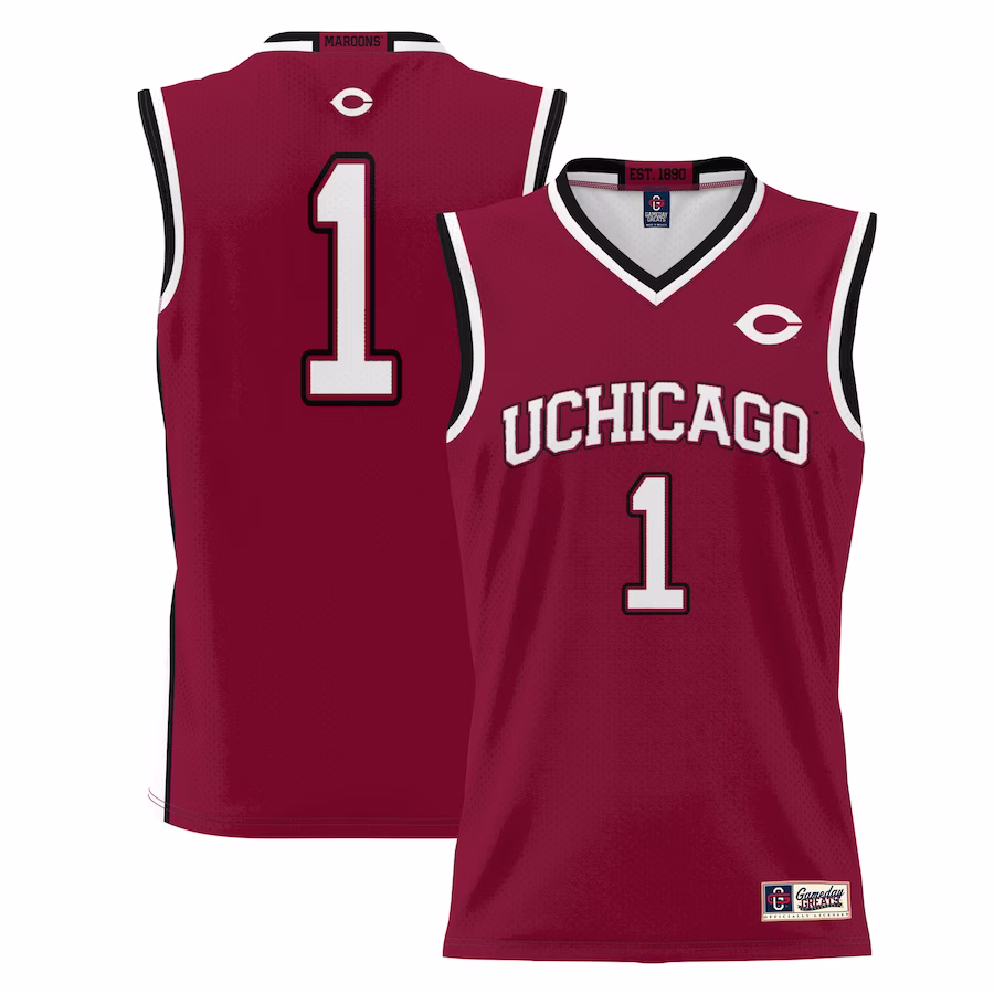 #1  UChicago Maroons GameDay Greats  Lightweight Basketball Jersey - Maroon - U-jersey