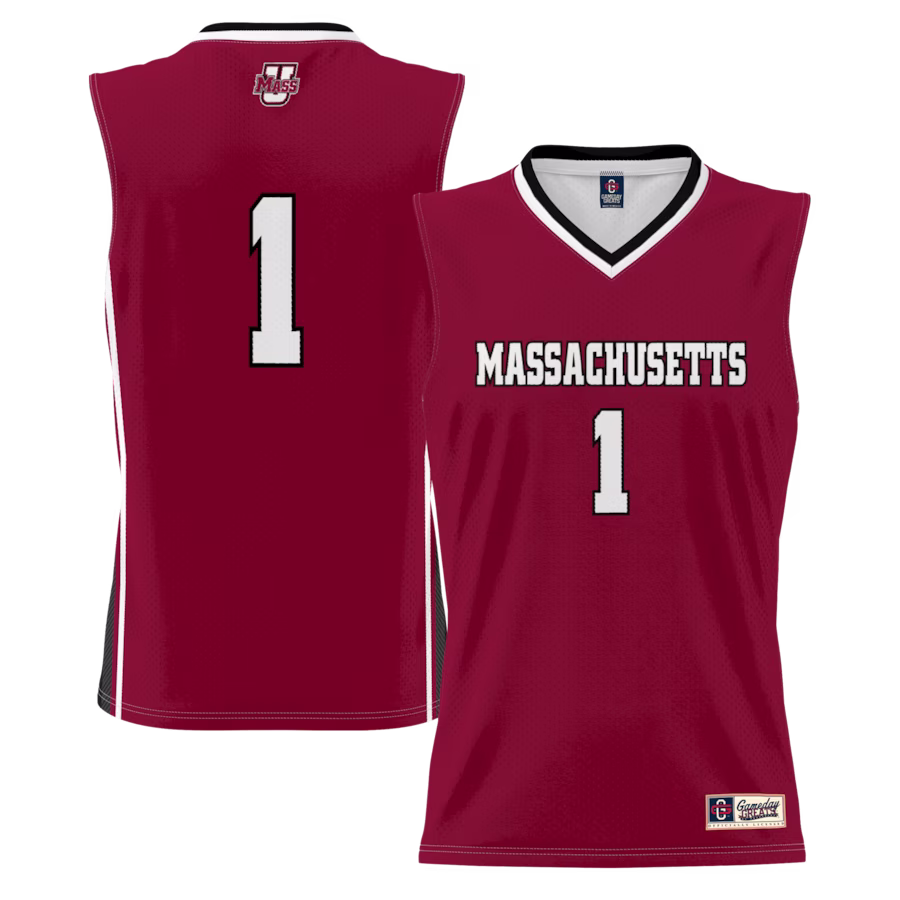 #1 UMass Minutemen GameDay Greats Youth Lightweight Basketball Jersey - Maroon - U-jersey