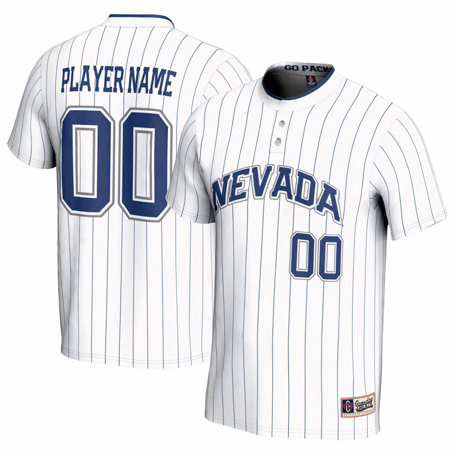 Nevada Wolf Pack GameDay Greats Youth NIL Pick-A-Player Lightweight Softball Jersey - White - U-jersey