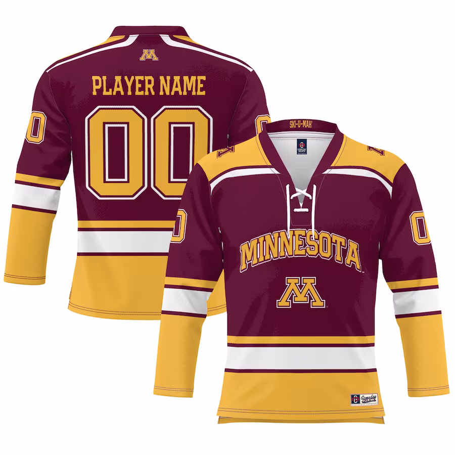 Minnesota Golden Gophers GameDay Greats Youth NIL Pick-A-Player Women's Hockey Jersey - Maroon - U-jersey