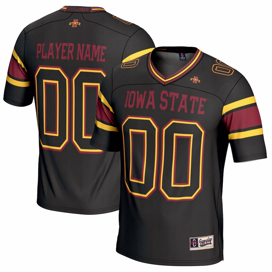 Iowa State Cyclones GameDay Greats Youth NIL Pick-A-Player Football Jersey - Black - U-jersey