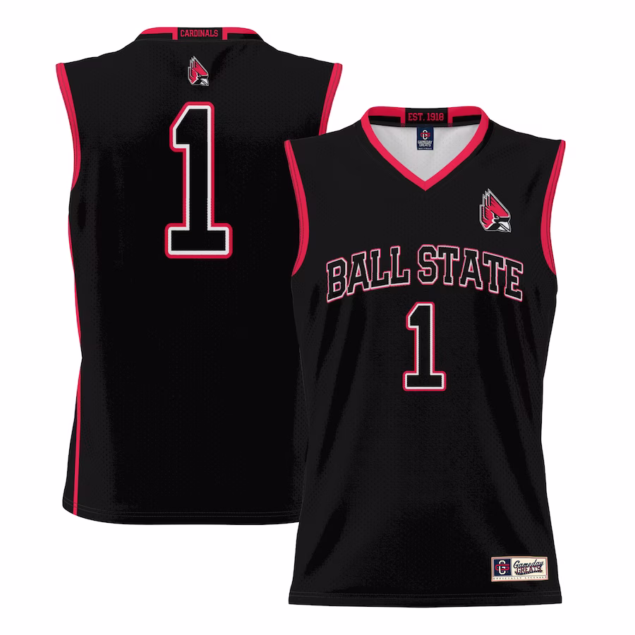 #70 Ball State Cardinals GameDay Greats Youth Lightweight Basketball Jersey - Black - U-jersey