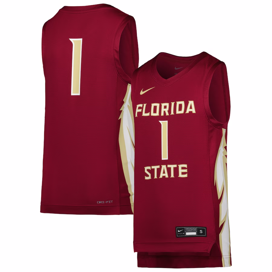 Florida State Seminoles Nike Team Replica Basketball Jersey - Garnet - U-jersey