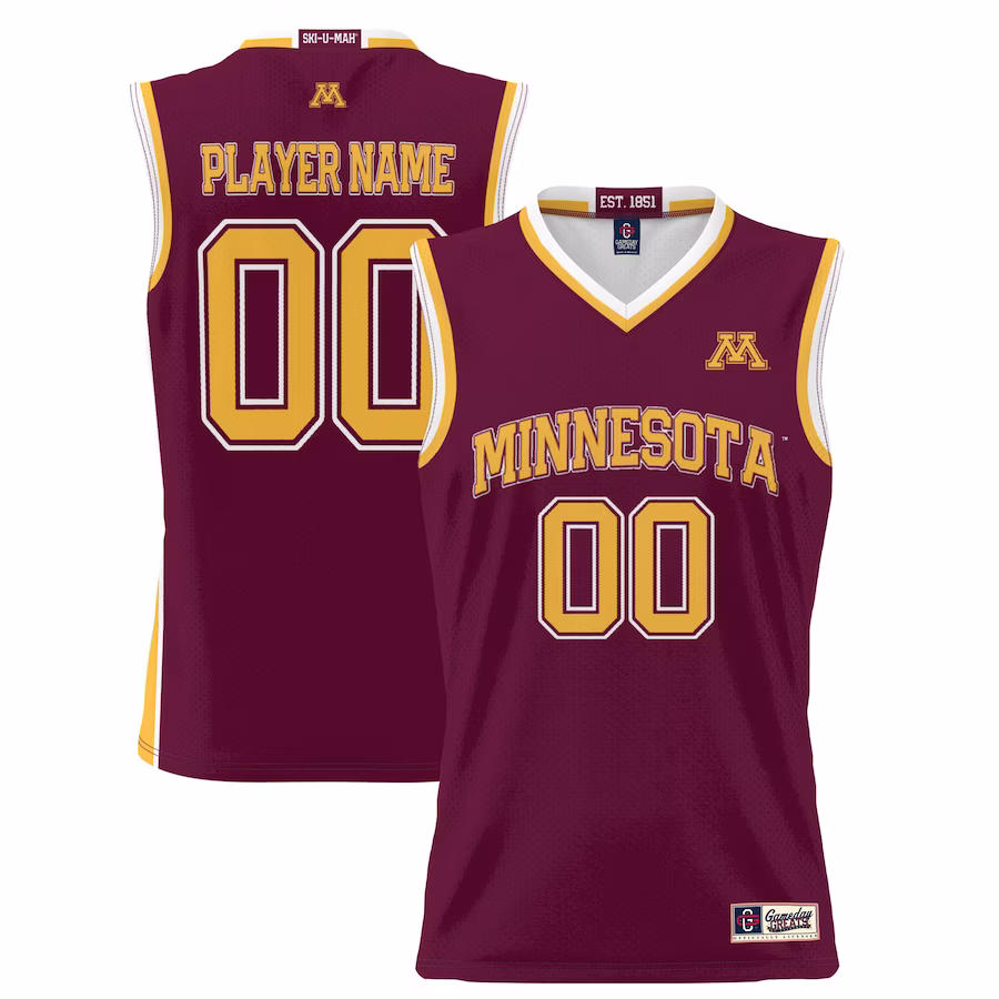 Minnesota Golden Gophers GameDay Greats Youth NIL Pick-A-Player Lightweight Basketball Jersey - Maroon - U-jersey