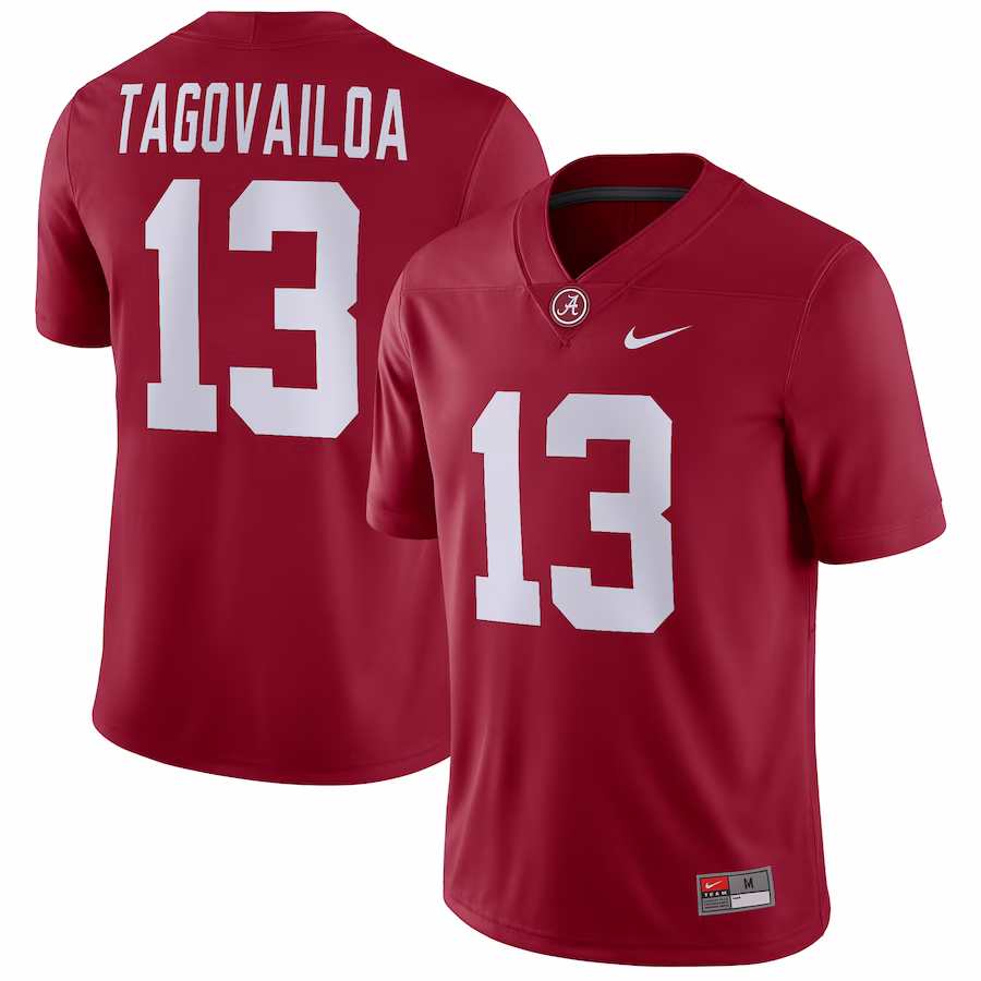 Tua Tagovailoa Alabama Crimson Tide Nike Player Game Jersey - Crimson - U-jersey