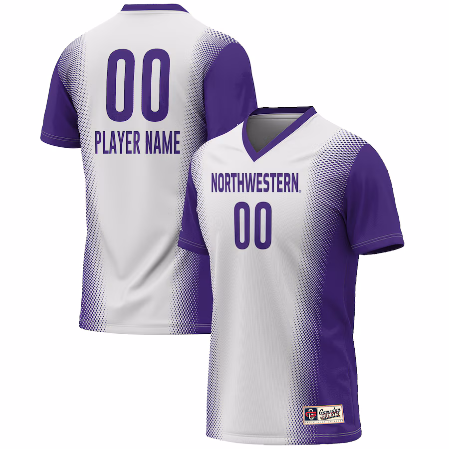 Northwestern Wildcats GameDay Greats Youth NIL Pick-A-Player Lightweight Women's Soccer Jersey - White - U-jersey