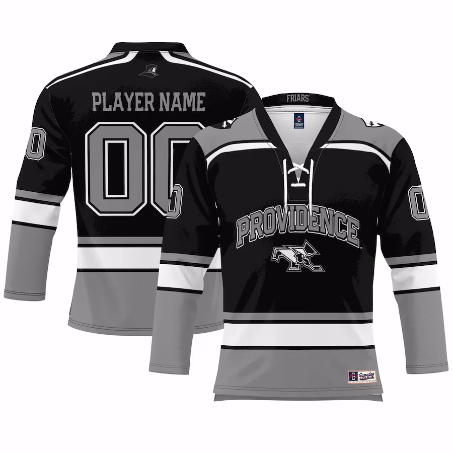 Providence Friars GameDay Greats Unisex NIL Pick-A-Player Women's Ice Hockey Jersey - Black - U-jersey